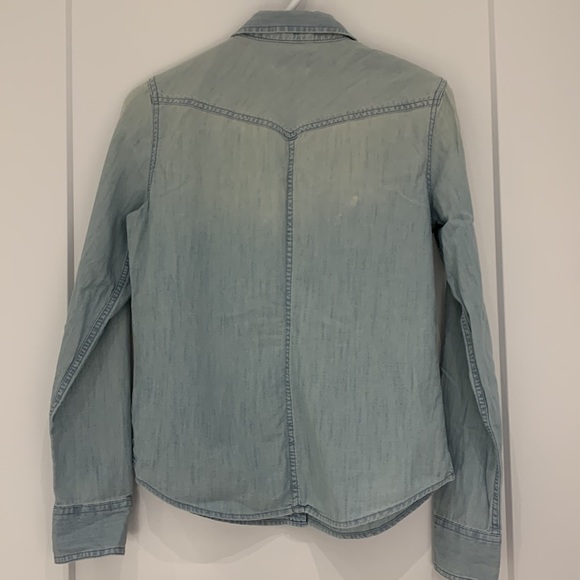 Small American Eagle jean button shirt - Picture 2 of 3